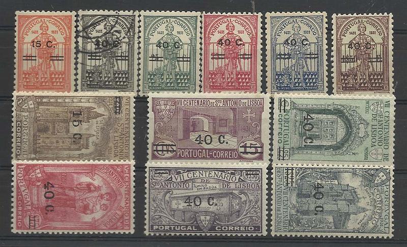 2148.jpg -     Lote:    2148      Lotes pelo Correio       Portugal        Descrição:         1933 &mdash; D. Nuno Alvares Pereira, com sobretaxa + S. António, com sobretaxa. CE548/553 + CE554/559. Duas séries completas. Selo 549 usado. Valor de catálogo &euro;103,00        **       Valor Base:     &euro; 12,00     Valor Venda:     &euro; 17,00       