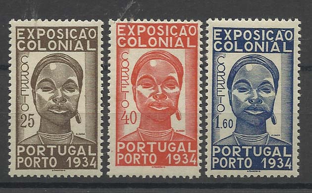 2151.jpg -     Lote:    2151      Lotes pelo Correio       Portugal        Descrição:         1934 &mdash; 1.ª Exposição Colonial Portuguesa. CE561/63. Série completa. Valor de catálogo &euro; 90,00.        **       Valor Base:     &euro; 5,00     Valor Venda:     &euro; 5,00       