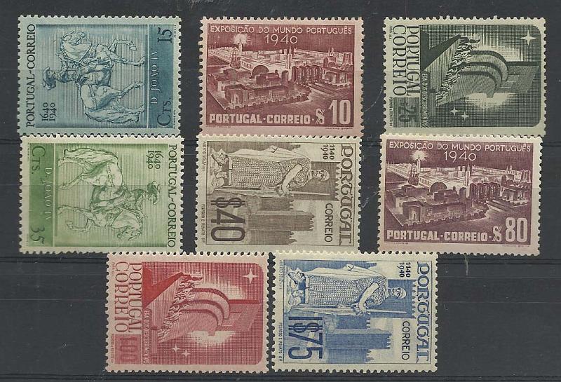 2160.jpg -     Lote:    2160      Lotes pelo Correio       Portugal        Descrição:         1940 &mdash; Centenários da Fundação e da Restauração. CE591/598. Série completa. Valor de catálogo &euro;54,60.        **       Valor Base:     &euro; 6,00     Valor Venda:     &euro; 6,00       
