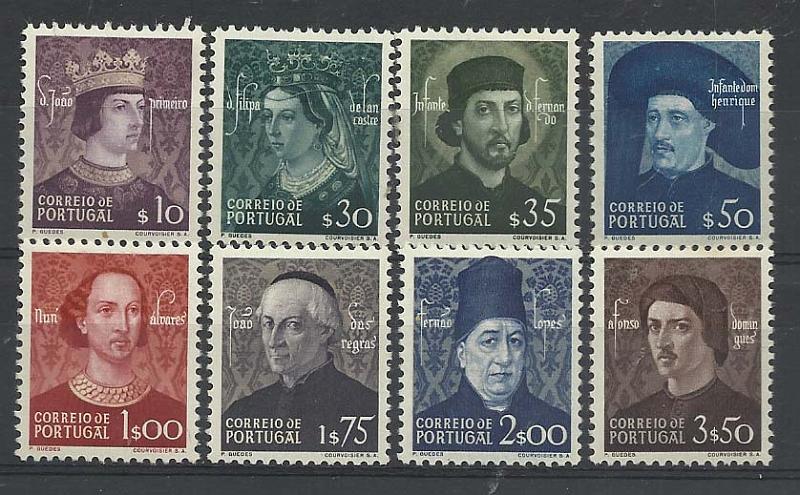 2182.jpg -     Lote:    2182      Lotes pelo Correio       Portugal        Descrição:         1949 &mdash; Dinastia de Avis. CE705/712. Série completa. Valor de catálogo &euro; 128,00.        **       Valor Base:     &euro; 12,00     Valor Venda:     &euro; 12,00       