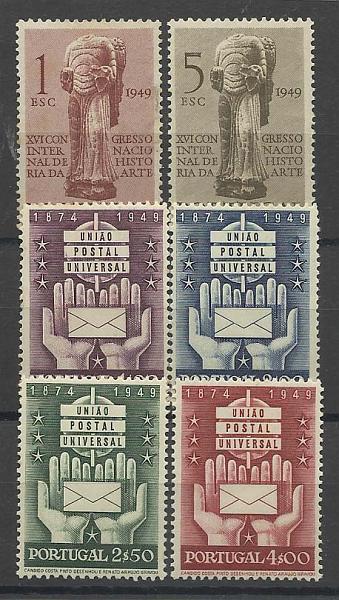 2183.jpg -     Lote:    2183      Lotes pelo Correio       Portugal        Descrição:         1949 &mdash; 16.º Congresso Internacional da História da Arte + 75.º Aniversário da UPU. CE713/14 + CE718/718. Valor de catálogo &euro; 47,20.        **       Valor Base:     &euro; 6,00     Valor Venda:     &euro; 6,00       