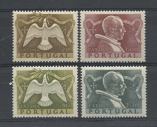 2193.jpg -     Lote:    2193      Lotes pelo Correio       Portugal        Descrição:         1951 &mdash; Encerramento do Ano Santo. CE733/736. Série completa. Valor de catálogo &euro; 100,00.        ***       Valor Base:     &euro; 10,00     Valor Venda:     &euro; 10,00       