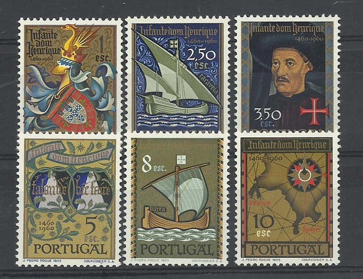 2206.jpg -     Lote:    2206      Lotes pelo Correio       Portugal        Descrição:         1960 &mdash; 5.º Centenário da Morte do Infante D. Henrique. CE863/868. Série completa. Valor de catálogo &euro; 65,60.        ***       Valor Base:     &euro; 6,00     Valor Venda:     Retirado     