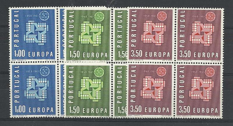 2207.jpg -     Lote:    2207      Lotes pelo Correio       Portugal        Descrição:         1961 &mdash; Europa CEPT. CE878/880. Série completa em quadras. Valor de catálogo &euro; 26,60.        ***       Valor Base:     &euro; 4,00     Valor Venda:     &euro; 4,00       
