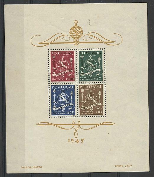 2255.jpg -     Lote:    2255      Lotes pelo Correio       Portugal        Descrição:         1945 &mdash; Centenário da Escola Naval. CE BLC9. Valor de catálogo &euro; 50,50.        BLC**       Valor Base:     &euro; 6,00     Valor Venda:     &euro; 8,00       