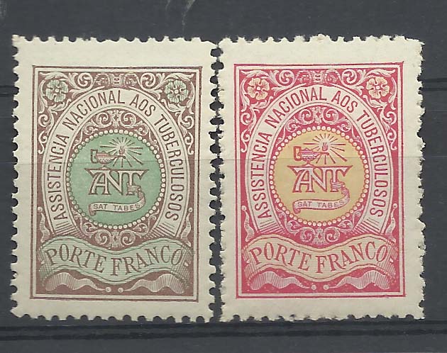 2275.jpg -     Lote:    2275      Lotes pelo Correio       Portugal        Descrição:         1904 &mdash; Porte Franco. Assistência Nacional aos Tuberculosos. CE ANT &frac12;. Série completa. Valor de catálogo &euro; 20,00.        **       Valor Base:     &euro; 3,00     Valor Venda:     &euro; 15,00       