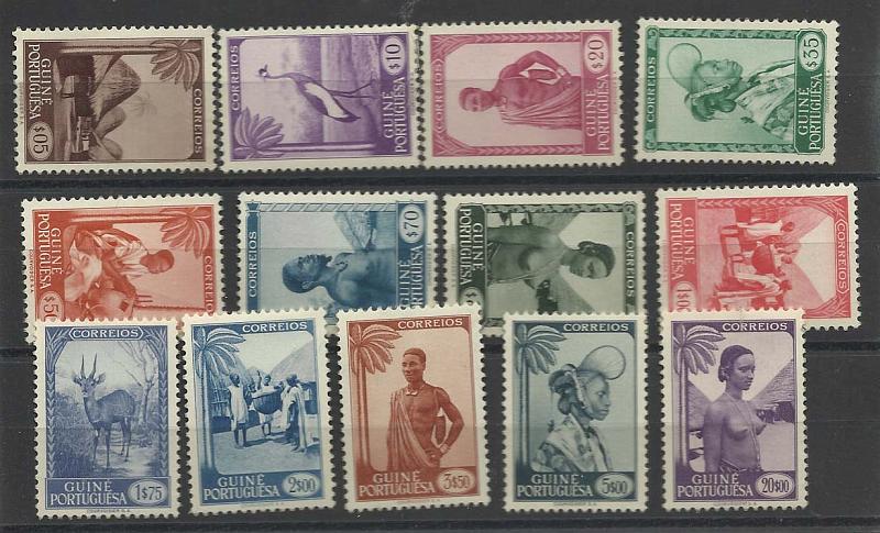 2306.jpg -     Lote:    2306      Lotes pelo Correio       Guiné       Descrição:         1948 &mdash; Motivos da Guiné. CE248/60. Série completa regomada.        RG***       Valor Base:     &euro; 18,00     Valor Venda:     Retirado     