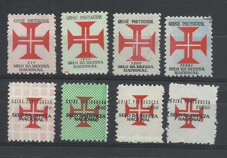 2310.jpg -     Lote:    2310      Lotes pelo Correio       Guiné       Descrição:         1967 &mdash; Imposto Postal. Defesa Nacional. CE IP11/14 + IP17/20. Duas séries completas. Valor de catálogo &euro; 16,80.        *       Valor Base:     &euro; 3,00     Valor Venda:     &euro; 15,00       