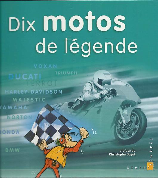 2421.jpg -     Lote:    2421      Lotes pelo Correio              Descrição:      França.   "Dix motos de légend". Com folha miniatura de selos.        Livro       Valor Base:     &euro; 10,00     Valor Venda:     &euro; 10,00       
