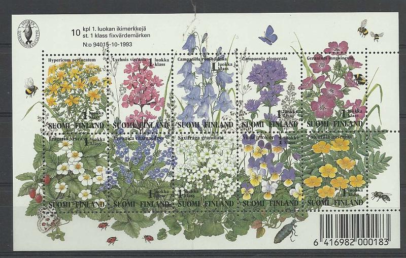 2480.jpg -     Lote:    2480      Lotes pelo Correio              Descrição:      Finlândia.   1993 &mdash; Flores. Bloco.        BLC***       Valor Base:     &euro; 5,00     Valor Venda:     Retirado     