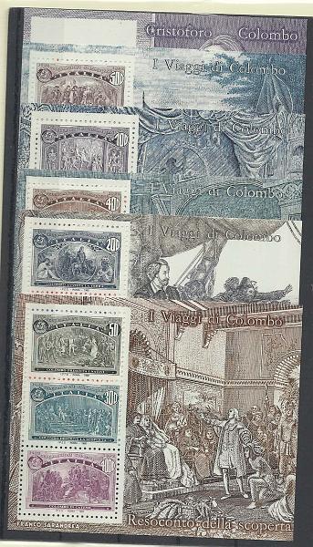 2495.jpg -     Lote:    2495      Lotes pelo Correio              Descrição:      Itália e Espanha. Colombo.   Lote com 12 blocos todos diferentes.        BLC***       Valor Base:     &euro; 10,00     Valor Venda:     Retirado     