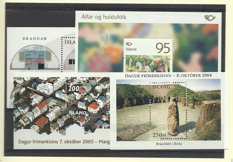 2497.jpg -     Lote:    2497      Lotes pelo Correio              Descrição:      Islândia.   Lote com 4 blocos de 1995, 2002, 2004 e 2005.        BLC***       Valor Base:     &euro; 10,00     Valor Venda:     &euro; 10,00       