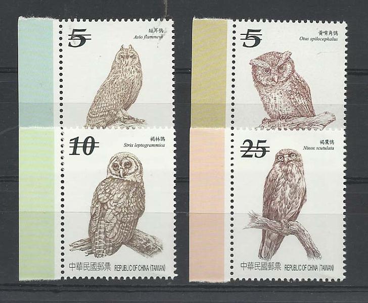 2552.jpg -     Lote:    2552      Lotes pelo Correio              Descrição:      China (Republica). Taiwan.   2011 - Aves. Série completa. Specimens.        ***       Valor Base:     &euro; 10,00     Valor Venda:     Retirado     