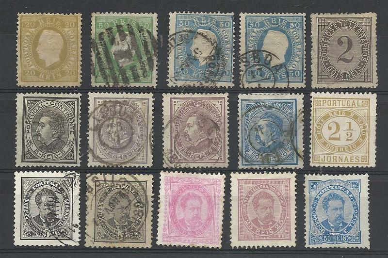 2565.jpg -     Lote:    2565      Lotes pelo Correio              Descrição:         Portugal &mdash; Lote com 15 selos das emissões D. Luís, fita direita a D. Luís de frente. Novos e usados. Lote a ver,        Lote       Valor Base:     &euro; 15,00     Valor Venda:     &euro; 18,00       