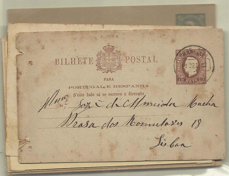 2598.jpg -     Lote:    2598      Lotes pelo Correio              Descrição:         Portugal &mdash; Lote com 23 inteiros novos e circulados de diversas emissões. Lote a ver.        Lote       Valor Base:     &euro; 8,00     Valor Venda:     &euro; 11,00       