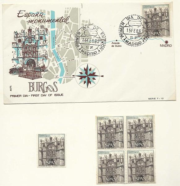 2641.jpg -     Lote:    2641      Lotes pelo Correio              Descrição:         Espanha. Álbum com selos e sobrescritos do 1.º dia do tema Paisagens e Monumentos de Espanha. Lote a ver.        Lote       Valor Base:     &euro; 100,00     Valor Venda:     Retirado     