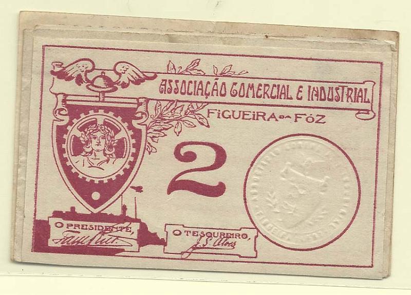 2654.jpg -     Lote:    2654      Lotes pelo Correio              Descrição:         Lote com 4 cédulas: Estremoz, Câmara Municipal 5c, MA858, Feira, Câmara Municipal, 2c MA839, Figueira da Foz, Associação C. I. 2c MA923 e Matosinhos, Câmara Municipal, 2c MA1343. MBC/NV.        CDL       Valor Base:     &euro; 6,00     Valor Venda:     &euro; 6,00       