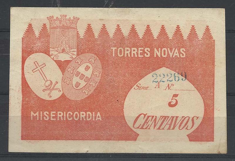 2675.jpg -     Lote:    2675      Lotes pelo Correio              Descrição:         Torres Novas, Misericórdia. 5c vermelha. MA2220. Nova e escassa.        CDL       Valor Base:     &euro; 12,00     Valor Venda:     &euro; 14,00       
