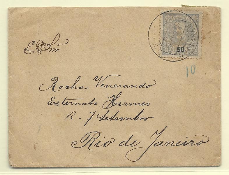 0250.jpg -     Lote:    250            Portugal       Descrição:         1934 &mdash; Selos de recurso. Padrões da Grande Guerra + Monumento ao Marquês de Pombal. Postal circulado de V. R. S. António (06.08.31) para Lisboa, com selos de 10c CE IP14 e 15c CE IP18.        PI       Valor Base:     &euro; 15,00     Valor Venda:     Retirado     