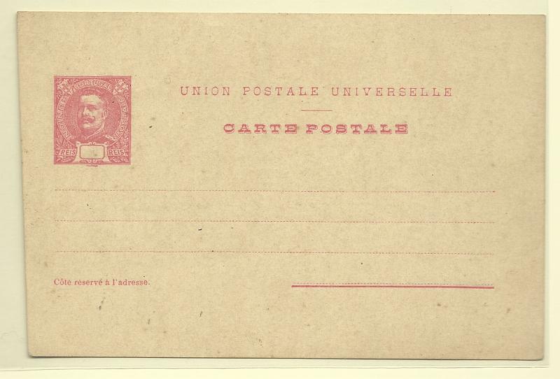 0363.jpg -     Lote:    363            Portugal       Descrição:         1899 &mdash; D. Carlos I Mouchon. OM32, 25 reis rosa. Inteiro com falta de impressão do valor.. Raro.        IN       Valor Base:     &euro; 30,00     Valor Venda:     &euro; 30,00       
