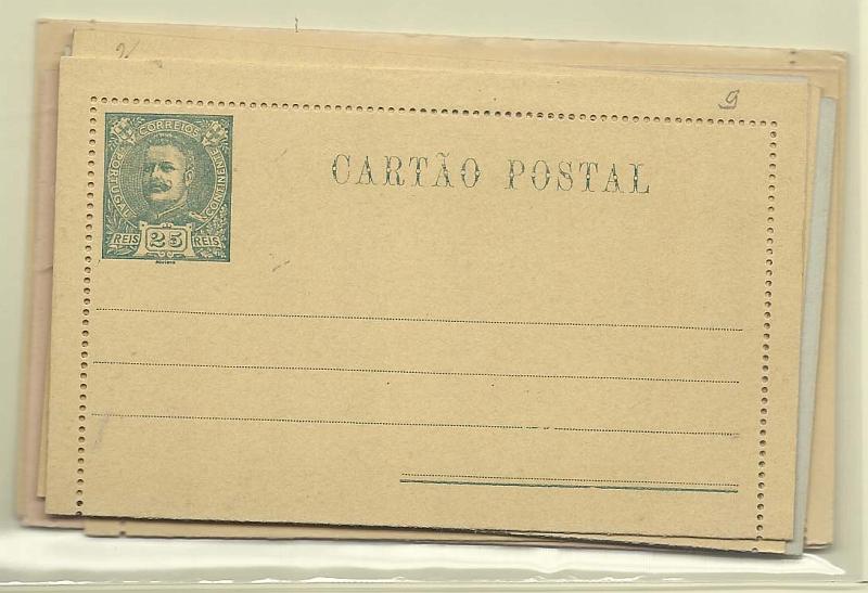 0417.jpg -     Lote:    417            Portugal       Descrição:         1896/1902 &mdash; D. Carlos I Mouchon. OM5/8. Série completa + 3 repetições de 25 reis com tonalidades e cartolinas diferentes. Muito bem conservados. Lote a ver.        IN       Valor Base:     &euro; 10,00     Valor Venda:     &euro; 10,00       