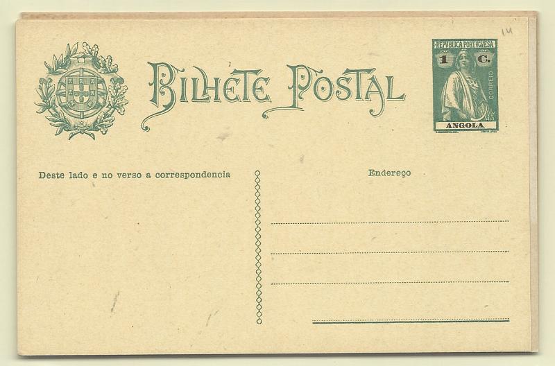 0437.jpg -     Lote:    437            Angola       Descrição:         1914/26 &mdash; Ceres. OM14/20. Séries completas, bem conservadas. Sete inteiros.        IN       Valor Base:     &euro; 12,00     Valor Venda:     &euro; 14,00       