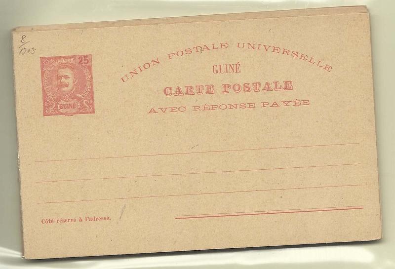 0447.jpg -     Lote:    447            Guiné       Descrição:         1903/1911 &mdash; D. Carlos I + D. Carlos I com sobrecarga REPUBLICA. Lote composto por 11 inteiros bem conservados. OM5, 6, 7, 8, 9, 10, 11 (2), 12, 13 e 14. Lote a ver.        IN       Valor Base:     &euro; 12,00     Valor Venda:     Retirado     