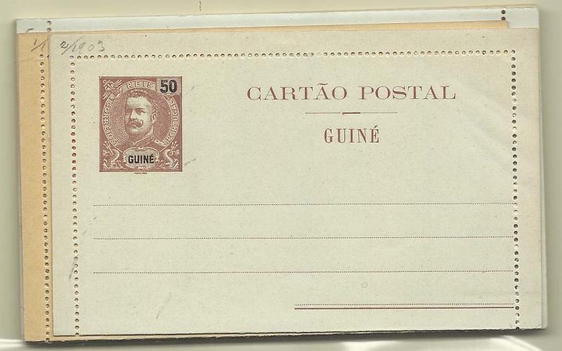 0449.jpg -     Lote:    449            Guiné       Descrição:         1903/1912 &mdash; D. Carlos I + D. Carlos I com sobrecarga REPUBLICA. Bilhetes-cartas. Lote com 9 bilhetes-cartas. Série completa. OM 1/9. Muito bem conservados.        IN       Valor Base:     &euro; 15,00     Valor Venda:     Retirado     