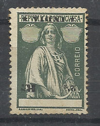 0848.jpg -     Lote:    848            Índia       Descrição:         1914 &mdash; Ceres. CE257, 2 &frac12; c verde. Selos com o valor e legenda invertidos.        **       Valor Base:     &euro; 6,00     Valor Venda:     &euro; 6,00       