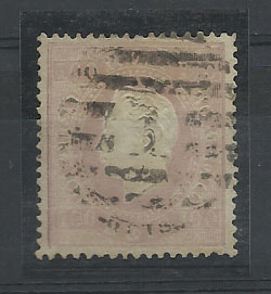 0926.jpg -     Lote:    926            Portugal       Descrição:         1870/76 &mdash; D. Luís I, fita direita. CE43, 100 reis lilás, papel liso, denteado 14. Ligeiramente redenteado. Valor de catálogo &euro; 1.580,00.        O       Valor Base:     &euro; 100,00     Valor Venda:     Retirado     