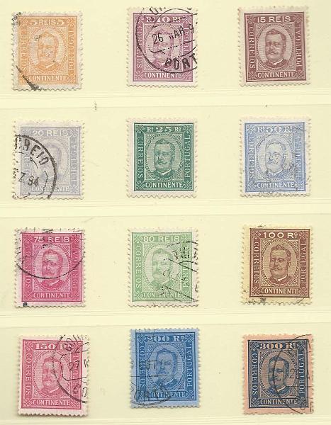 0937.jpg -     Lote:    937            Portugal       Descrição:         1892/93 &mdash; D. Carlos I Diogo Neto. CE68/79. Série completa em diferentes denteados e papeis. Lote a ver. Valor de catálogo &euro; 600,30.        O       Valor Base:     &euro; 40,00     Valor Venda:     Retirado     