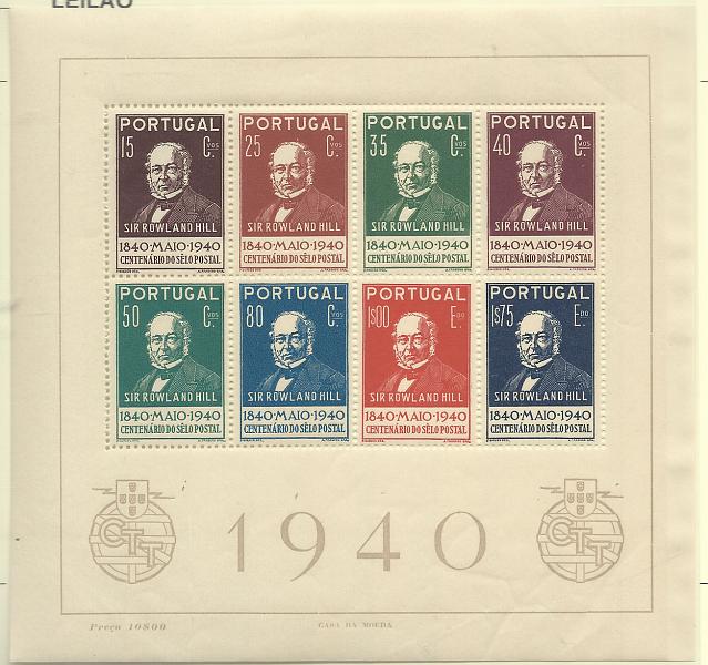 1056.jpg -     Lote:    1056            Portugal       Descrição:         1940 &mdash; Centenário do Selo Postal. CE BLC3. Valor de catálogo &euro; 239,00.        BLC***       Valor Base:     &euro; 25,00     Valor Venda:     &euro; 26,00       
