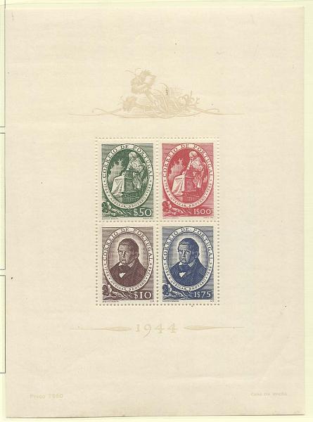 1062.jpg -     Lote:    1062            Portugal       Descrição:         1944 &mdash; 2.º Centenário de Avelar Brotero. CE BLC6. Valor de catálogo &euro; 114,00.        BLC***       Valor Base:     &euro; 16,00     Valor Venda:     &euro; 16,00       