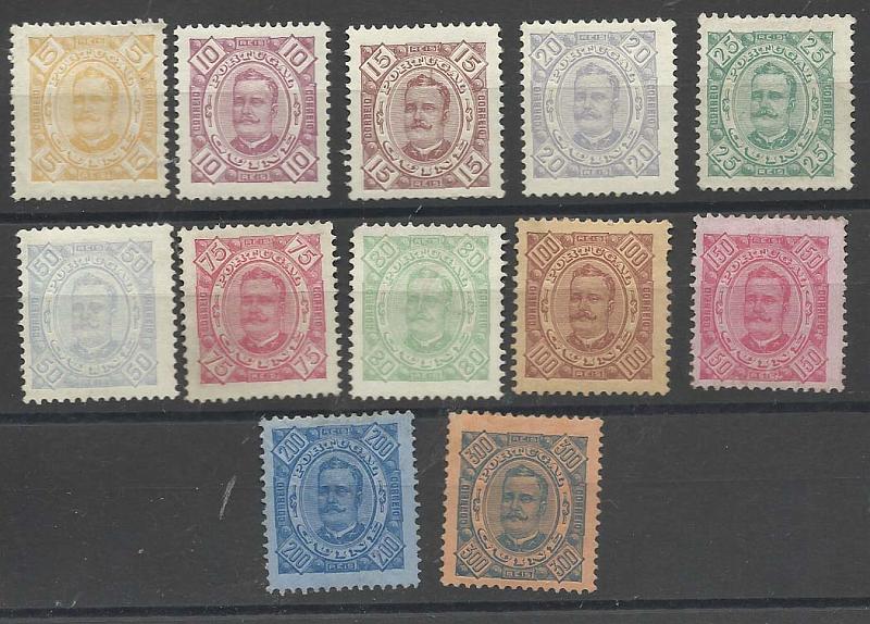 1135.jpg -     Lote:    1135            Guiné       Descrição:         1893/94 &mdash; D. Carlos I, tipo Diogo Neto. CE35/46. Série completa em denteado 11 &frac12;. Valor de catálogo &euro; 210,90.        **       Valor Base:     &euro; 30,00     Valor Venda:     &euro; 75,00       