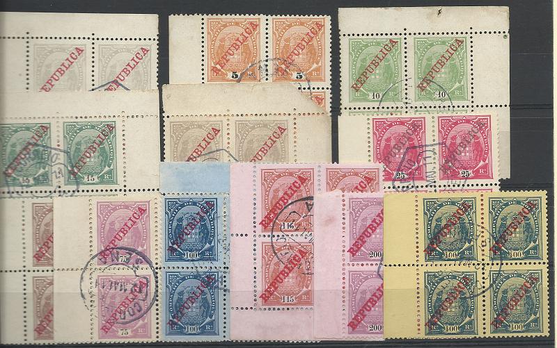1269.jpg -     Lote:    1269            Companhia de Moçambique       Descrição:         1911 &mdash; Tipo Elefantes, com sobrecarga REPUBLICA, Casa da Moeda. Lote com 12 quadras. CE77/86, 88/89.         O       Valor Base:     &euro; 12,00     Valor Venda:     Retirado     