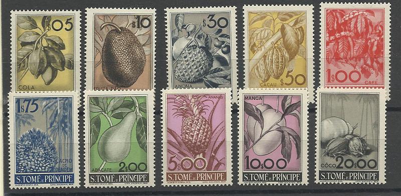 1295.jpg -     Lote:    1295            S. Tomé e Príncipe       Descrição:         1948 &mdash; Frutos de S. Tomé e Príncipe. CE337/346. Série completa. Valor de catálogo &euro; 211,00.        **       Valor Base:     &euro; 40,00     Valor Venda:     &euro; 42,00       
