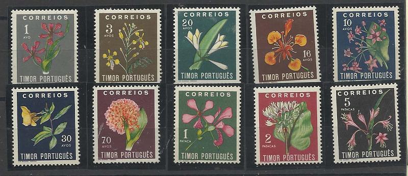 1310.jpg -     Lote:    1310            Timor       Descrição:         1950 &mdash; Flores tropicais. CE275/84. Série completa. Valor de catálogo &euro; 154,00.        ***       Valor Base:     &euro; 35,00     Valor Venda:     Retirado     