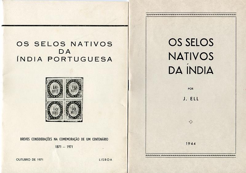 1496.jpg -     Lote:    1496                   Descrição:         Os Selos Nativos da Índia Portuguesa de Joaquim Leote + Os Selos Nativos da Índia de J. Ell. Bem conservados.        Livro       Valor Base:     &euro; 15,00     Valor Venda:     &euro; 36,00       
