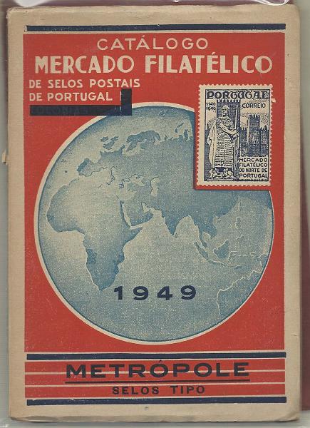1532.jpg -     Lote:    1532                   Descrição:         Catálogos de selos do Mercado Filatélico. Lote com dois catálogos de 1949 (Portugal) e 1953 (Portugal).        Livro       Valor Base:     &euro; 6,00     Valor Venda:     &euro; 6,00       
