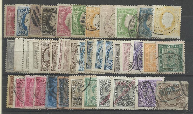 1596.jpg -     Lote:    1596                   Descrição:         Portugal. Lote com 40 selos de D. Luís a D. Carlos I, usados, com alguns defeitos, mas incluindo bons valores assim como diversa marcofilia. Valor de catálogo superior a &euro; 2500,00. Lote a ver.         Lote       Valor Base:     &euro; 20,00     Valor Venda:     &euro; 48,00       