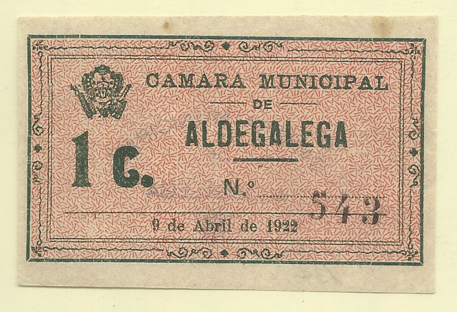 1634.jpg -     Lote:    1634                   Descrição:         Aldegalega, Câmara Municipal. 1c, MA137. Nova.        CDL       Valor Base:     &euro; 5,00     Valor Venda:     &euro; 14,00       