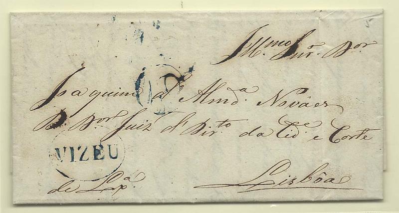 1686.jpg -     Lote:    1686      Lotes pelo Correio              Descrição:         Viseu &mdash; A azul, GM VIS7 em carta datada de Viseu (08.12.50) para Lisboa, com o porte  de 40 reis batido a azul.        Carta       Valor Base:     &euro; 6,00     Valor Venda:     Retirado     