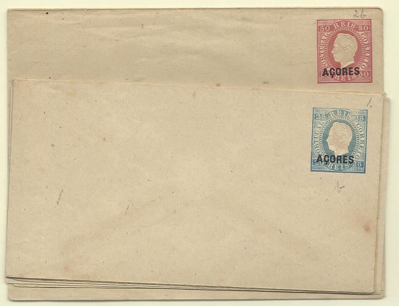 1842.jpg -     Lote:    1842      Lotes pelo Correio       Açores       Descrição:         1879 &mdash; D. Luís I. Fita direita. Com sobrecarga AÇORES, tipo II, III e IV. Sobrescritos. OM &frac14;. Lote com 7 sobrescritos, com repetições (variedades). Lote a ver.        IN       Valor Base:     &euro; 12,00     Valor Venda:     Retirado     