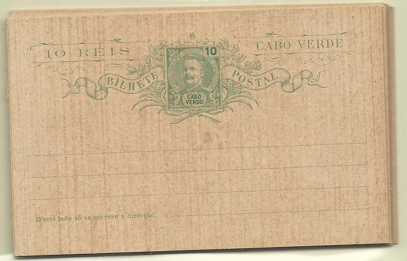 1868.jpg -     Lote:    1868      Lotes pelo Correio       Cabo Verde       Descrição:         1903/1911 &mdash; D. Carlos I Mouchon + D. Carlos I Mouchon, com sobrecarga REPUBLICA. OM 4/13. Séries completas. Muito bem conservados.        IN       Valor Base:     &euro; 12,00     Valor Venda:     Retirado     