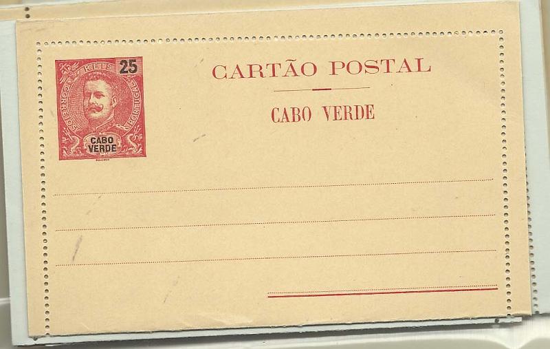 1871.jpg -     Lote:    1871      Lotes pelo Correio       Cabo Verde       Descrição:         1903/11 &mdash; D. Carlos I Mouchon + D. Carlos I Mouchon s/ sobrecarga REPUBLICA. Bilhetes-Cartas. OM 1/9. Séries completas, muito bem conservadas.        IN       Valor Base:     &euro; 15,00     Valor Venda:     Retirado     