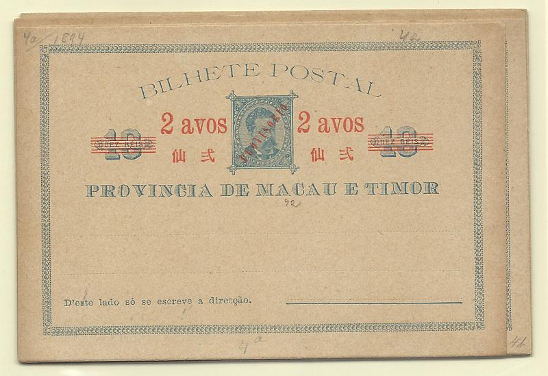 1896.jpg -     Lote:    1896      Lotes pelo Correio       Macau       Descrição:         1894 &mdash; D. Luís I, com sobrecarga local PROVISORIO. OM 4/6. Duas série completas com tonalidades de cor.        IN       Valor Base:     &euro; 12,00     Valor Venda:     &euro; 14,00       