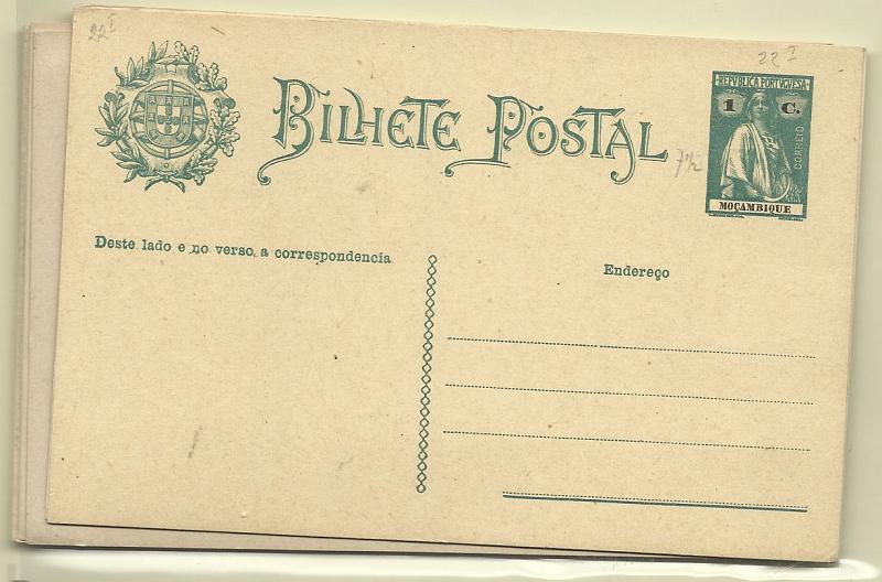 1901.jpg -     Lote:    1901      Lotes pelo Correio       Moçambique       Descrição:         1914 &mdash; Ceres. OM28/31. Série completa + 3 inteiros repetidos com tonalidades diferentes de cartolinas. Muito bem conservados        IN       Valor Base:     &euro; 10,00     Valor Venda:     Retirado     