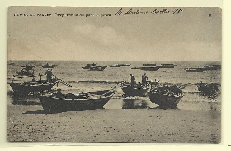 2037.jpg -     Lote:    2037      Lotes pelo Correio              Descrição:         Costumes &mdash; Póvoa de Varzim, preparando-se para a pesca. Circulado.        PI       Valor Base:     &euro; 4,00     Valor Venda:     Retirado     