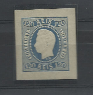 2140.jpg -     Lote:    2140      Lotes pelo Correio       Portugal       Descrição:         1866 &mdash; D. Luís I. Fita curva, não denteado. CE26, 129 reis azul. Falso italiano.        ***       Valor Base:     &euro; 8,00     Valor Venda:     Retirado     