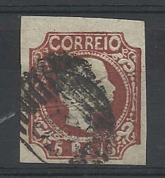 2151.jpg -     Lote:    2151      Lotes pelo Correio       Portugal       Descrição:         1856/58 &mdash; D. Pedro V. Cabelos anelados. CE10, 5 reis castanho. Valor de catálogo 166,00.        O       Valor Base:     &euro; 12,00     Valor Venda:     &euro; 12,00       
